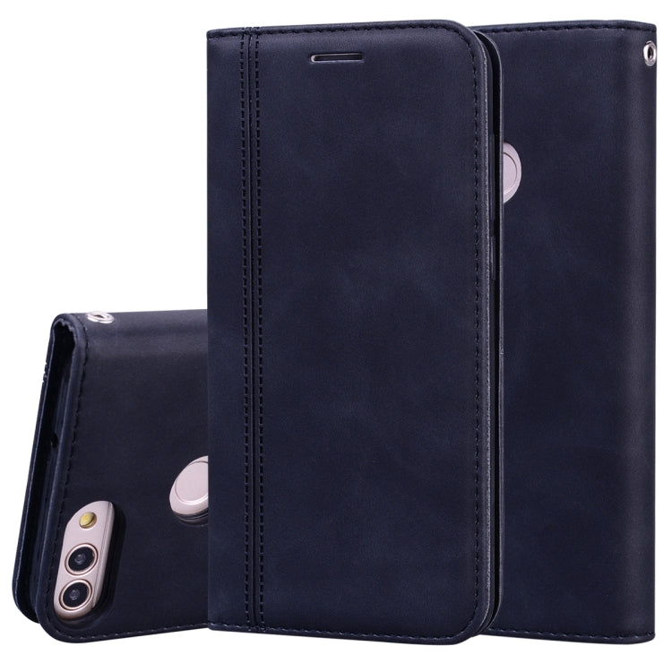 Frosted Business Magnetic Horizontal Flip PU Leather Case with Holder & Card Slot & Lanyard, For Huawei P40 Lite, For Huawei P Smart 2019, For Huawei P Smart / Enjoy 7S, For Huawei Y5 (2018), For Huawei P30 Lite, For Huawei P40 Lite E / Y7P            ...