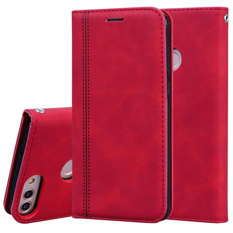 Frosted Business Magnetic Horizontal Flip PU Leather Case with Holder & Card Slot & Lanyard, For Huawei P40 Lite, For Huawei P Smart 2019, For Huawei P Smart / Enjoy 7S, For Huawei Y5 (2018), For Huawei P30 Lite, For Huawei P40 Lite E / Y7P            ...