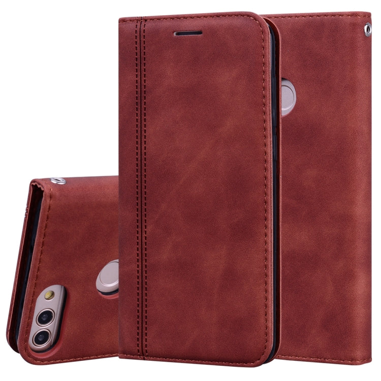 Frosted Business Magnetic Horizontal Flip PU Leather Case with Holder & Card Slot & Lanyard, For Huawei P40 Lite, For Huawei P Smart 2019, For Huawei P Smart / Enjoy 7S, For Huawei Y5 (2018), For Huawei P30 Lite, For Huawei P40 Lite E / Y7P            ...