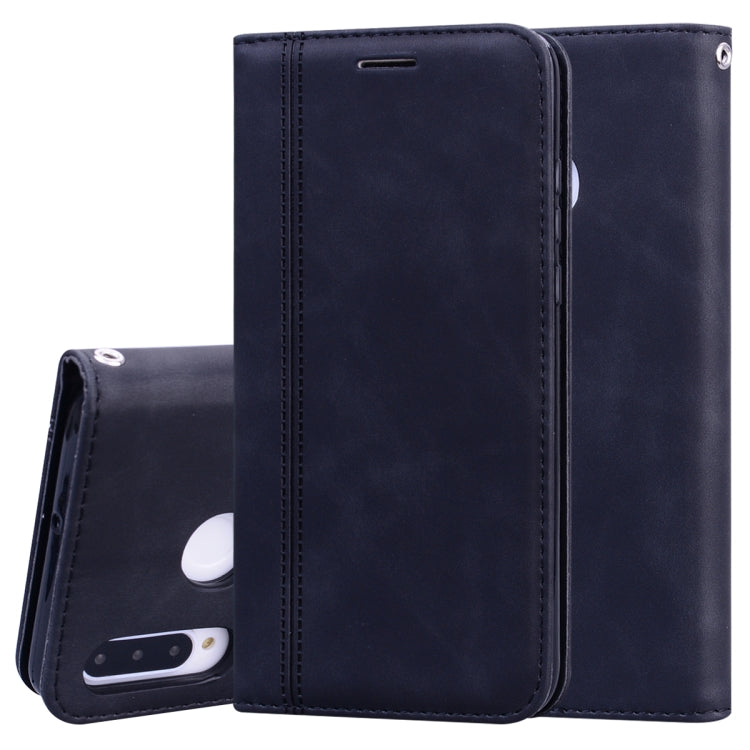 Frosted Business Magnetic Horizontal Flip PU Leather Case with Holder & Card Slot & Lanyard, For Huawei P40 Lite, For Huawei P Smart 2019, For Huawei P Smart / Enjoy 7S, For Huawei Y5 (2018), For Huawei P30 Lite, For Huawei P40 Lite E / Y7P            ...