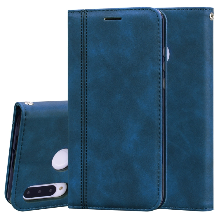 Frosted Business Magnetic Horizontal Flip PU Leather Case with Holder & Card Slot & Lanyard, For Huawei P40 Lite, For Huawei P Smart 2019, For Huawei P Smart / Enjoy 7S, For Huawei Y5 (2018), For Huawei P30 Lite, For Huawei P40 Lite E / Y7P            ...
