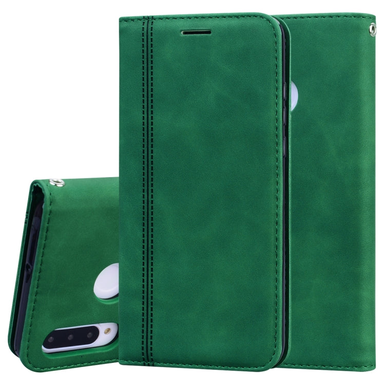Frosted Business Magnetic Horizontal Flip PU Leather Case with Holder & Card Slot & Lanyard, For Huawei P40 Lite, For Huawei P Smart 2019, For Huawei P Smart / Enjoy 7S, For Huawei Y5 (2018), For Huawei P30 Lite, For Huawei P40 Lite E / Y7P            ...