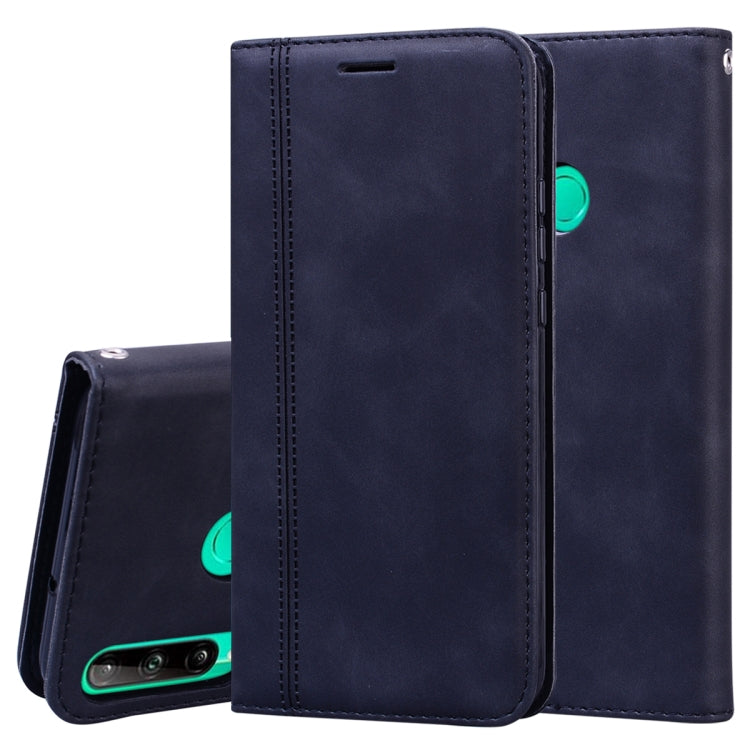 Frosted Business Magnetic Horizontal Flip PU Leather Case with Holder & Card Slot & Lanyard, For Huawei P40 Lite, For Huawei P Smart 2019, For Huawei P Smart / Enjoy 7S, For Huawei Y5 (2018), For Huawei P30 Lite, For Huawei P40 Lite E / Y7P            ...