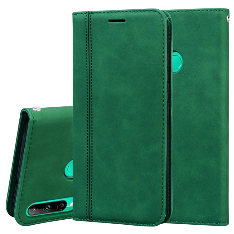 Frosted Business Magnetic Horizontal Flip PU Leather Case with Holder & Card Slot & Lanyard, For Huawei P40 Lite, For Huawei P Smart 2019, For Huawei P Smart / Enjoy 7S, For Huawei Y5 (2018), For Huawei P30 Lite, For Huawei P40 Lite E / Y7P            ...