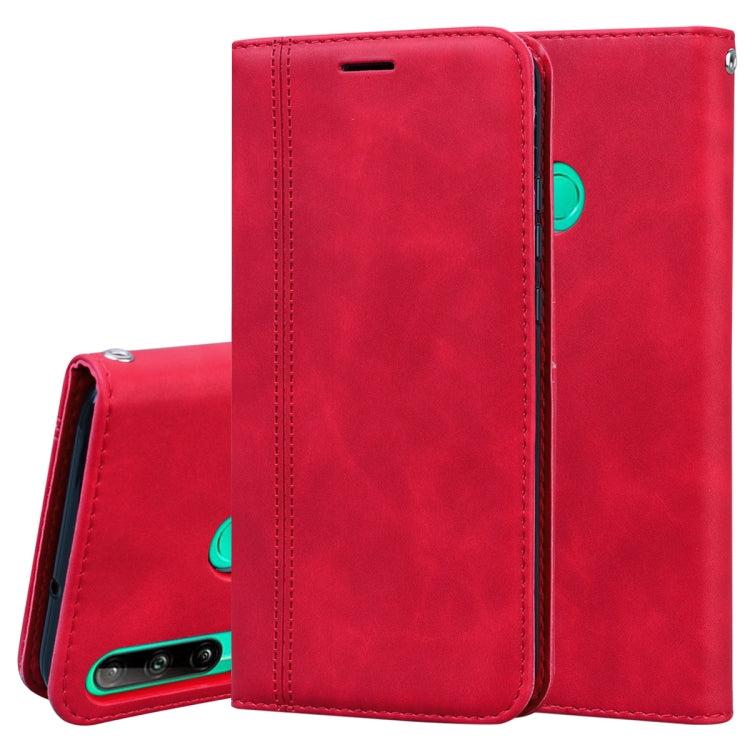 Frosted Business Magnetic Horizontal Flip PU Leather Case with Holder & Card Slot & Lanyard, For Huawei P40 Lite, For Huawei P Smart 2019, For Huawei P Smart / Enjoy 7S, For Huawei Y5 (2018), For Huawei P30 Lite, For Huawei P40 Lite E / Y7P            ...