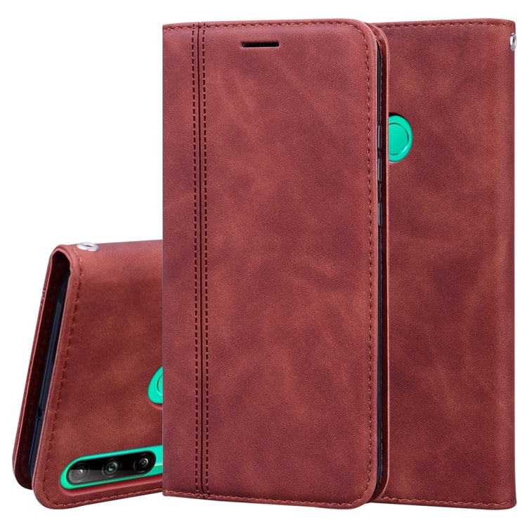 Frosted Business Magnetic Horizontal Flip PU Leather Case with Holder & Card Slot & Lanyard, For Huawei P40 Lite, For Huawei P Smart 2019, For Huawei P Smart / Enjoy 7S, For Huawei Y5 (2018), For Huawei P30 Lite, For Huawei P40 Lite E / Y7P            ...