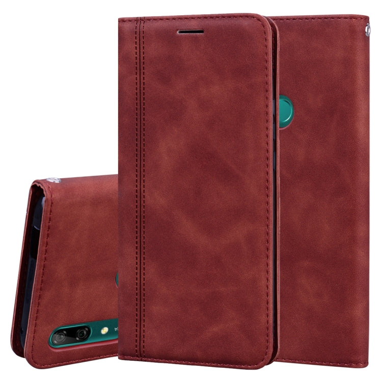 Frosted Business Magnetic Horizontal Flip PU Leather Case with Holder & Card Slot & Lanyard, For Huawei P40 Lite, For Huawei P Smart 2019, For Huawei P Smart / Enjoy 7S, For Huawei Y5 (2018), For Huawei P30 Lite, For Huawei P40 Lite E / Y7P            ...