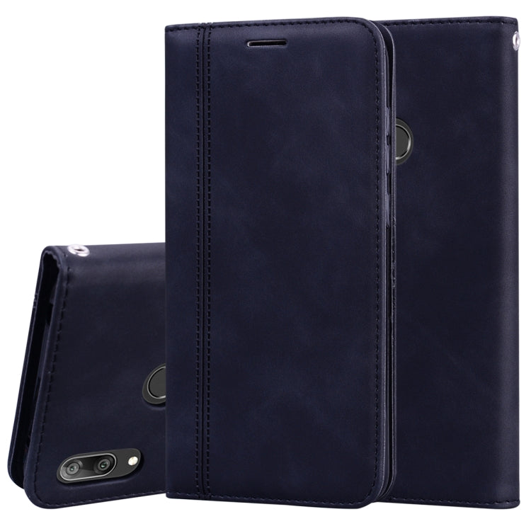 Frosted Business Magnetic Horizontal Flip PU Leather Case with Holder & Card Slot & Lanyard, For Huawei P40 Lite, For Huawei P Smart 2019, For Huawei P Smart / Enjoy 7S, For Huawei Y5 (2018), For Huawei P30 Lite, For Huawei P40 Lite E / Y7P            ...