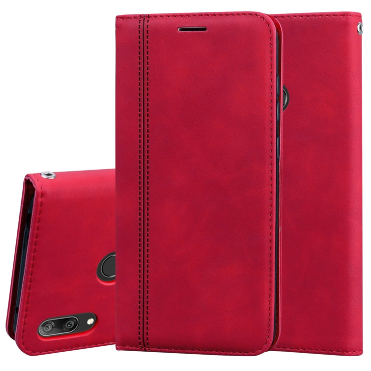 Frosted Business Magnetic Horizontal Flip PU Leather Case with Holder & Card Slot & Lanyard, For Huawei P40 Lite, For Huawei P Smart 2019, For Huawei P Smart / Enjoy 7S, For Huawei Y5 (2018), For Huawei P30 Lite, For Huawei P40 Lite E / Y7P            ...