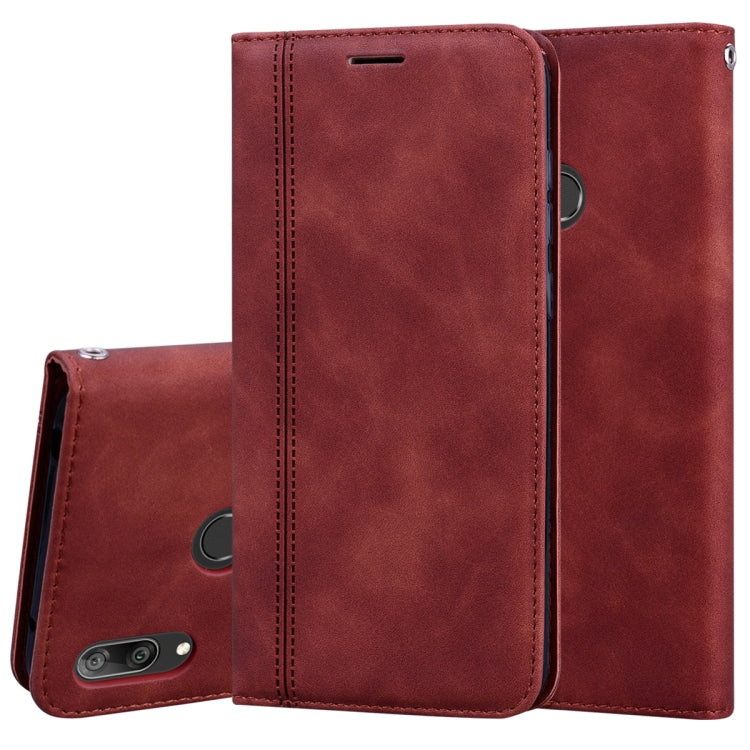 Frosted Business Magnetic Horizontal Flip PU Leather Case with Holder & Card Slot & Lanyard, For Huawei P40 Lite, For Huawei P Smart 2019, For Huawei P Smart / Enjoy 7S, For Huawei Y5 (2018), For Huawei P30 Lite, For Huawei P40 Lite E / Y7P            ...
