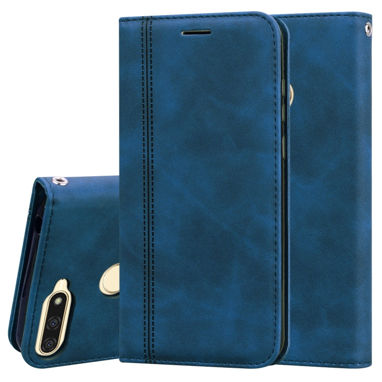 Frosted Business Magnetic Horizontal Flip PU Leather Case with Holder & Card Slot & Lanyard, For Huawei P40 Lite, For Huawei P Smart 2019, For Huawei P Smart / Enjoy 7S, For Huawei Y5 (2018), For Huawei P30 Lite, For Huawei P40 Lite E / Y7P            ...