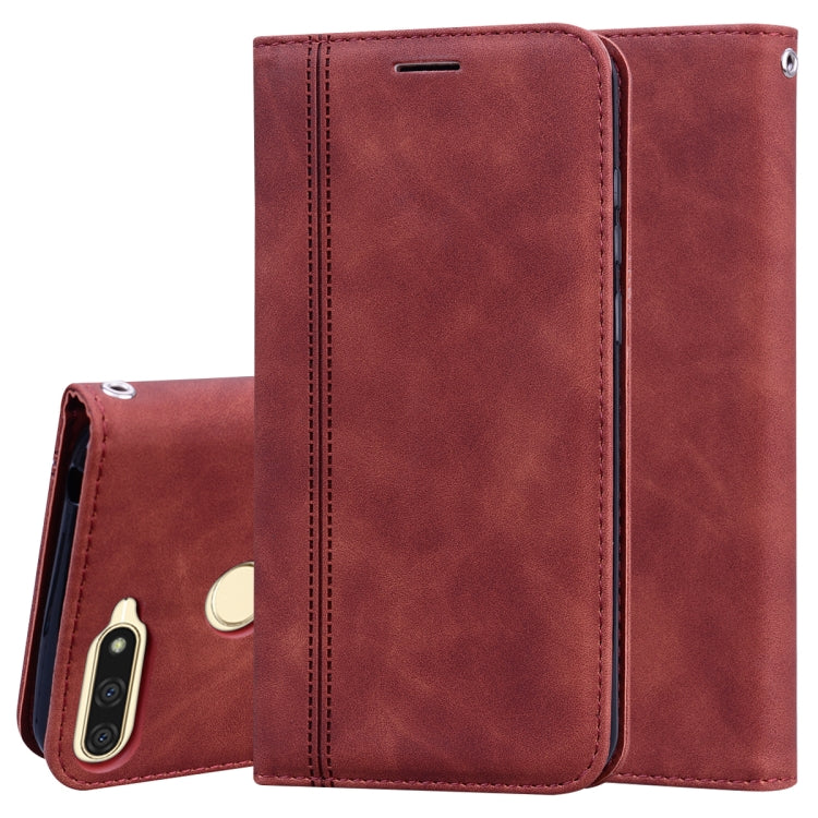 Frosted Business Magnetic Horizontal Flip PU Leather Case with Holder & Card Slot & Lanyard, For Huawei P40 Lite, For Huawei P Smart 2019, For Huawei P Smart / Enjoy 7S, For Huawei Y5 (2018), For Huawei P30 Lite, For Huawei P40 Lite E / Y7P            ...