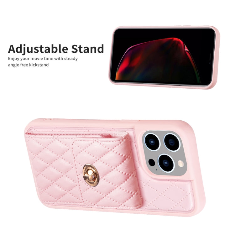 Vertical Wallet Rhombic Leather Phone Case, For iPhone 15 Pro Max, For iPhone 15 Pro, For iPhone 15 Plus, For iPhone 15