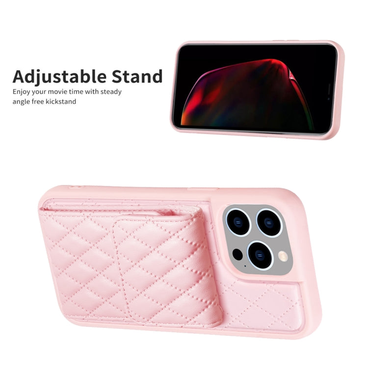 Vertical Wallet Rhombic Leather Phone Case, For iPhone 15 Pro Max, For iPhone 15 Pro, For iPhone 15 Plus, For iPhone 15