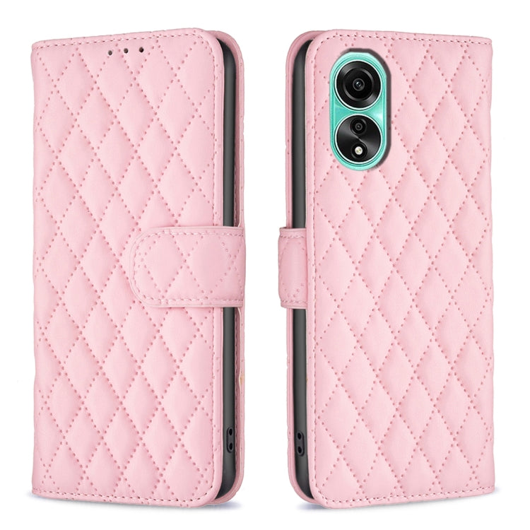 Diamond Lattice Wallet Flip Leather Phone Case, For OPPO A78 4G, For OPPO A38 4G, For OPPO A78 5G
