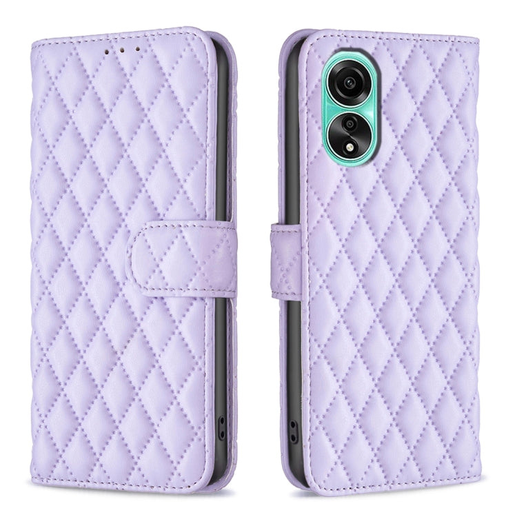 Diamond Lattice Wallet Flip Leather Phone Case, For OPPO A78 4G, For OPPO A38 4G, For OPPO A78 5G