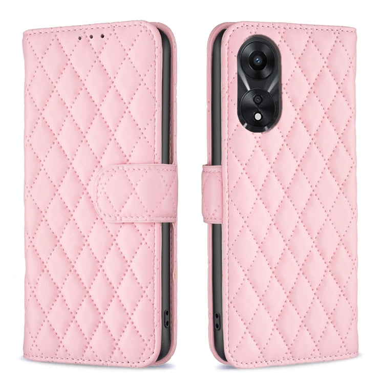 Diamond Lattice Wallet Flip Leather Phone Case, For OPPO A78 4G, For OPPO A38 4G, For OPPO A78 5G