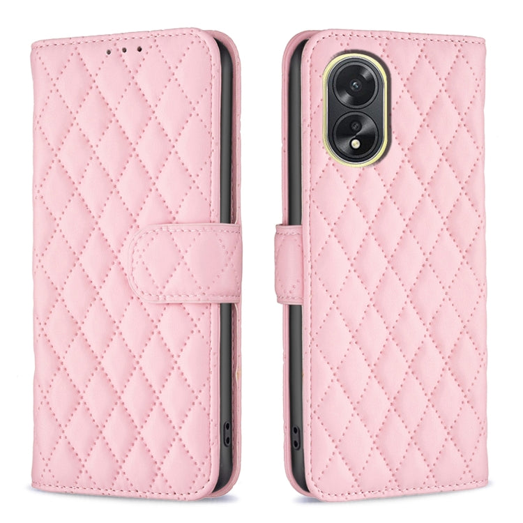 Diamond Lattice Wallet Flip Leather Phone Case, For OPPO A78 4G, For OPPO A38 4G, For OPPO A78 5G