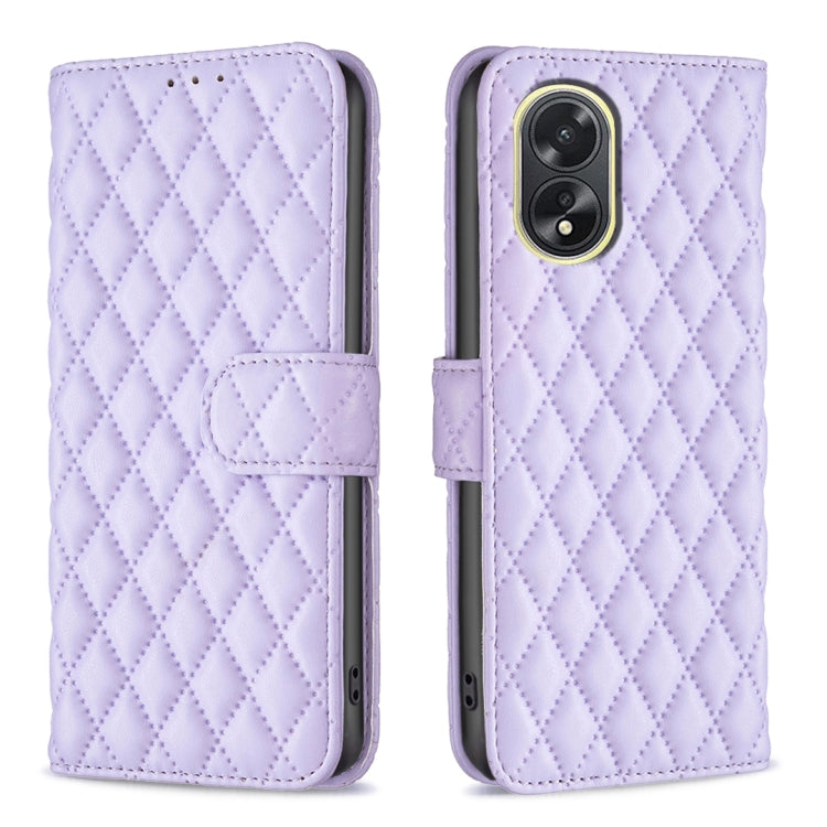 Diamond Lattice Wallet Flip Leather Phone Case, For OPPO A78 4G, For OPPO A38 4G, For OPPO A78 5G