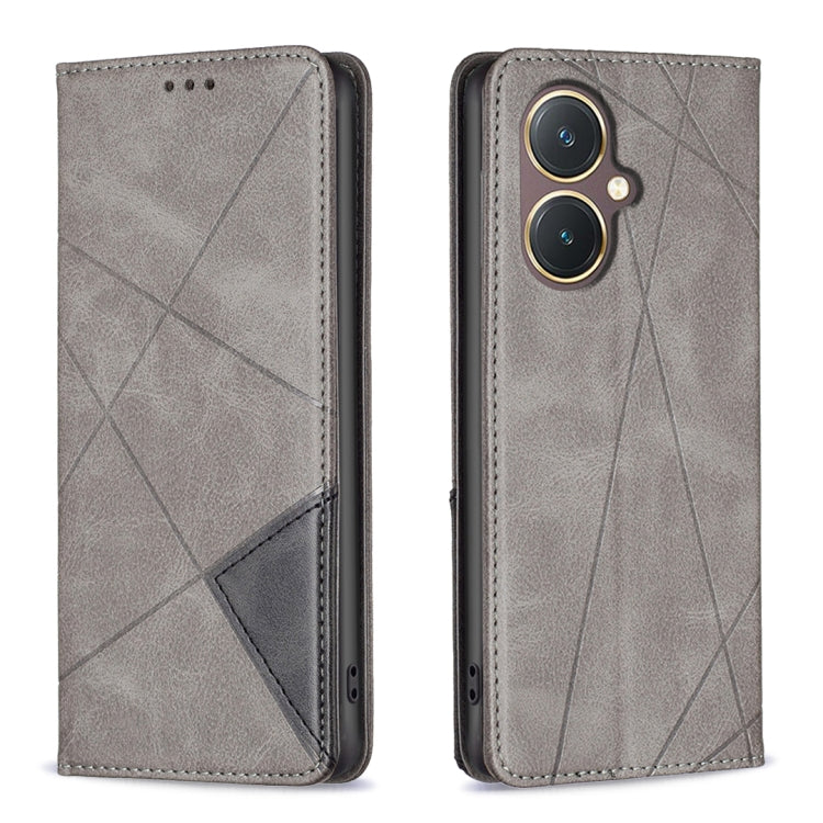 Rhombus Texture Magnetic Leather Phone Case, For vivo Y21 5G 2026 / Y05 4G, For vivo Y31 5G 2025, For vivo Y400 5G Global, For vivo Y78 5G, For vivo Y27 4G
