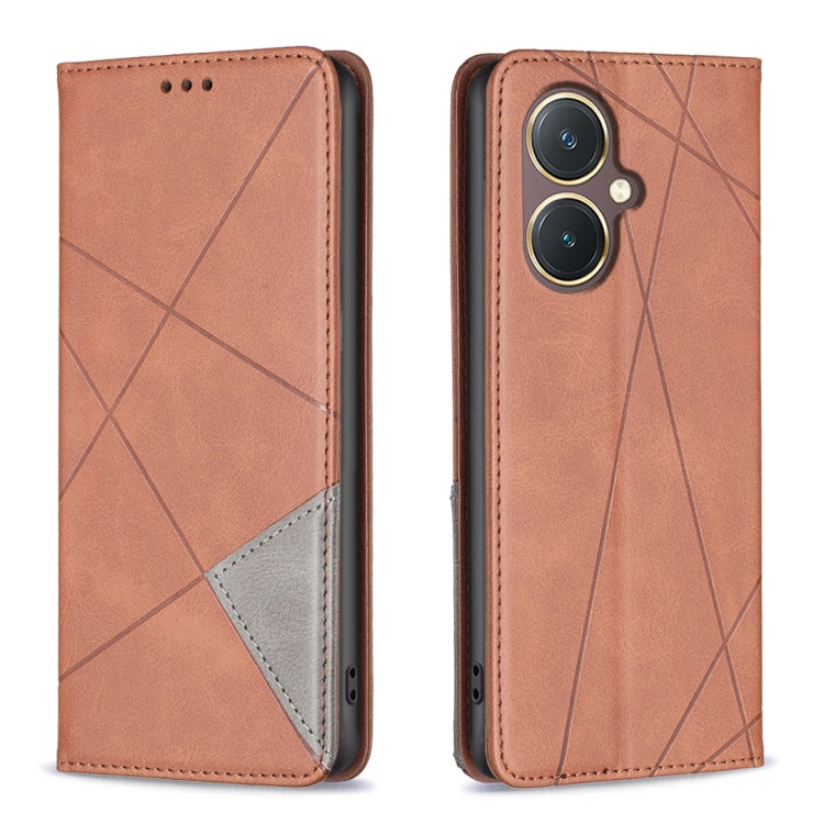 Rhombus Texture Magnetic Leather Phone Case, For vivo Y21 5G 2026 / Y05 4G, For vivo Y31 5G 2025, For vivo Y400 5G Global, For vivo Y78 5G, For vivo Y27 4G