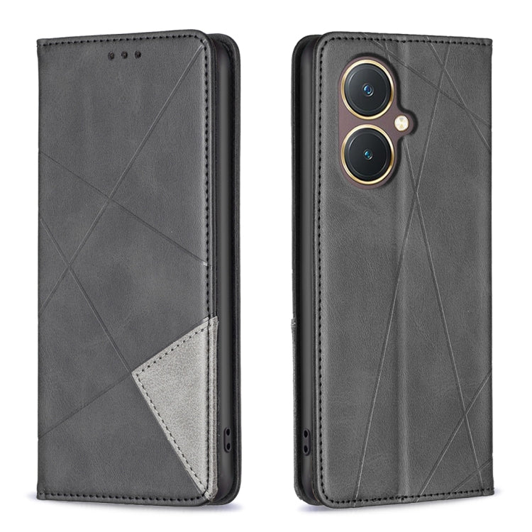 Rhombus Texture Magnetic Leather Phone Case, For vivo Y21 5G 2026 / Y05 4G, For vivo Y31 5G 2025, For vivo Y400 5G Global, For vivo Y78 5G, For vivo Y27 4G