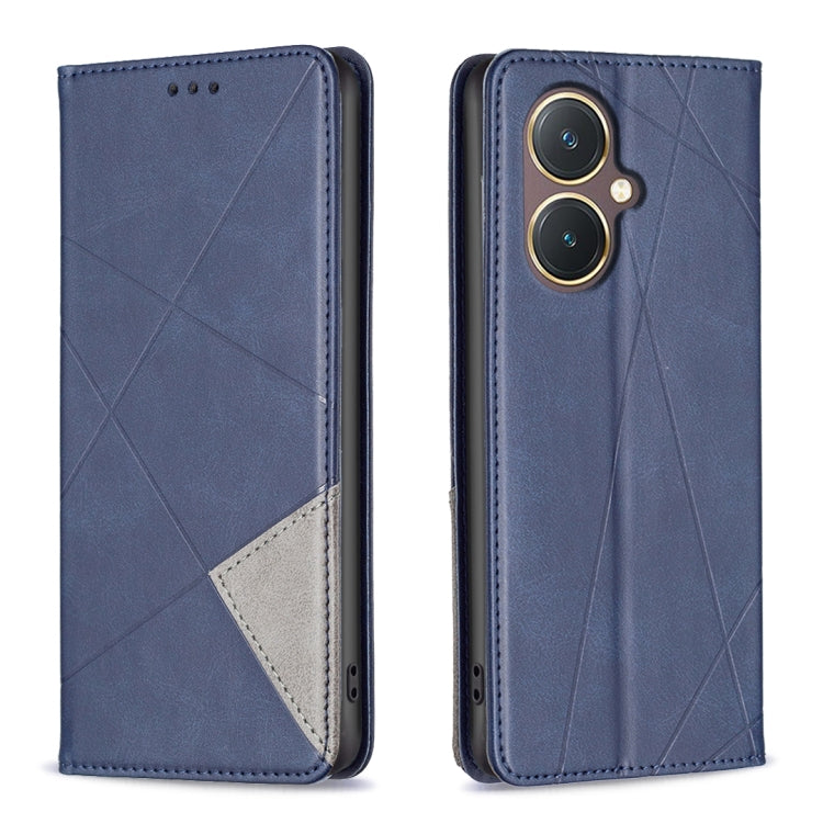 Rhombus Texture Magnetic Leather Phone Case, For vivo Y21 5G 2026 / Y05 4G, For vivo Y31 5G 2025, For vivo Y400 5G Global, For vivo Y78 5G, For vivo Y27 4G