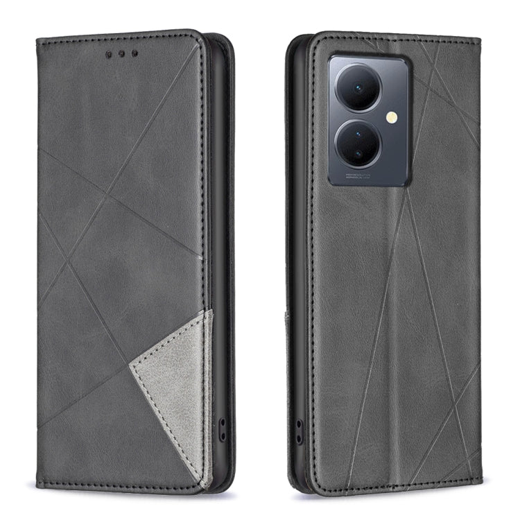Rhombus Texture Magnetic Leather Phone Case, For vivo Y21 5G 2026 / Y05 4G, For vivo Y31 5G 2025, For vivo Y400 5G Global, For vivo Y78 5G, For vivo Y27 4G