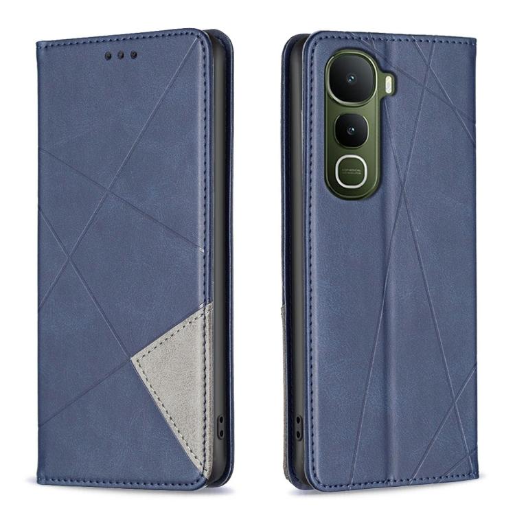 Rhombus Texture Magnetic Leather Phone Case, For vivo Y21 5G 2026 / Y05 4G, For vivo Y31 5G 2025, For vivo Y400 5G Global, For vivo Y78 5G, For vivo Y27 4G