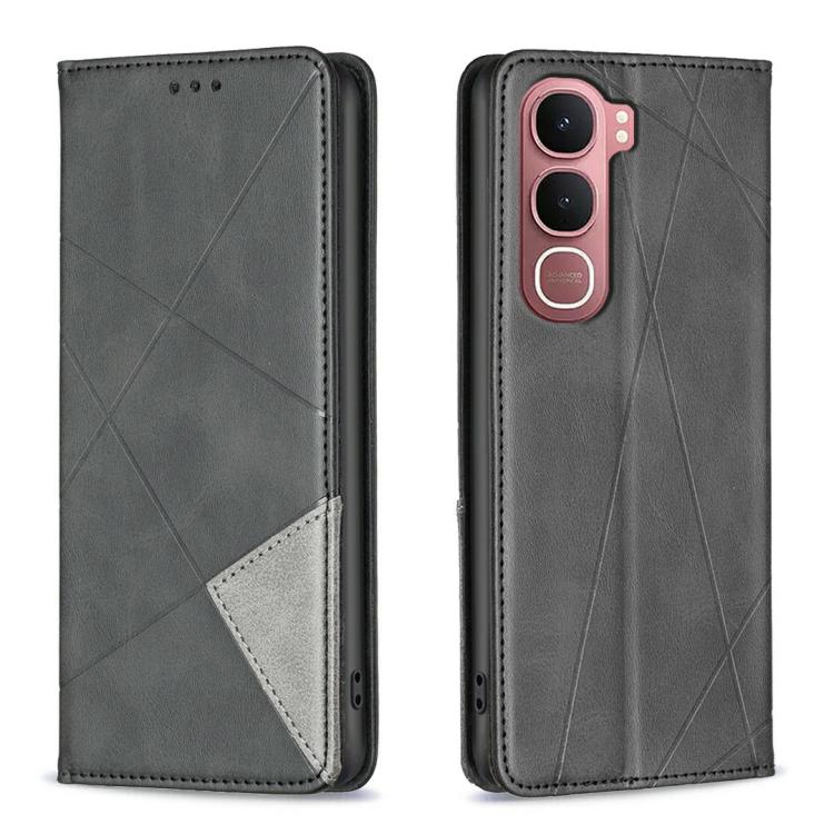 Rhombus Texture Magnetic Leather Phone Case, For vivo Y21 5G 2026 / Y05 4G, For vivo Y31 5G 2025, For vivo Y400 5G Global, For vivo Y78 5G, For vivo Y27 4G
