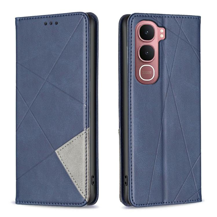 Rhombus Texture Magnetic Leather Phone Case, For vivo Y21 5G 2026 / Y05 4G, For vivo Y31 5G 2025, For vivo Y400 5G Global, For vivo Y78 5G, For vivo Y27 4G