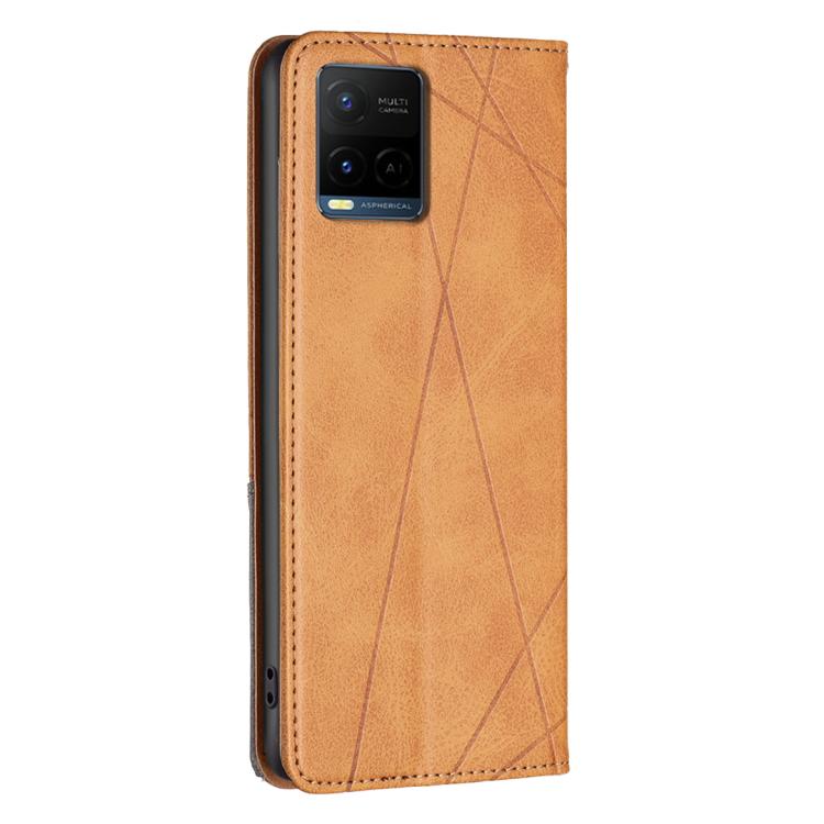 Rhombus Texture Magnetic Leather Phone Case, For vivo Y21 5G 2026 / Y05 4G, For vivo Y31 5G 2025, For vivo Y400 5G Global, For vivo Y78 5G, For vivo Y27 4G