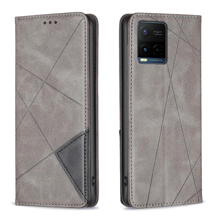Rhombus Texture Magnetic Leather Phone Case, For vivo Y21 5G 2026 / Y05 4G, For vivo Y31 5G 2025, For vivo Y400 5G Global, For vivo Y78 5G, For vivo Y27 4G