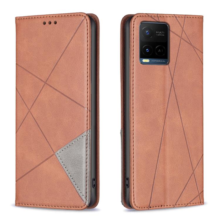 Rhombus Texture Magnetic Leather Phone Case, For vivo Y21 5G 2026 / Y05 4G, For vivo Y31 5G 2025, For vivo Y400 5G Global, For vivo Y78 5G, For vivo Y27 4G