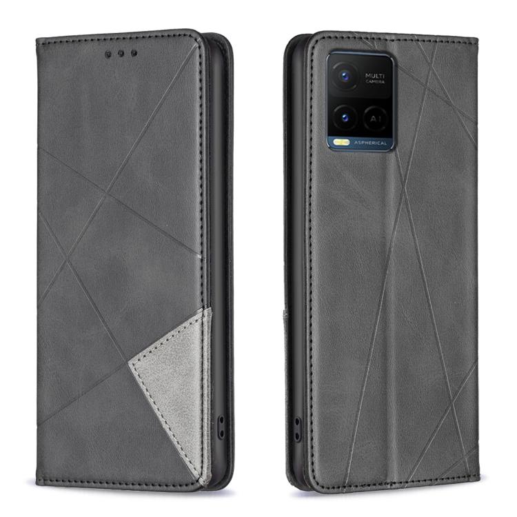 Rhombus Texture Magnetic Leather Phone Case, For vivo Y21 5G 2026 / Y05 4G, For vivo Y31 5G 2025, For vivo Y400 5G Global, For vivo Y78 5G, For vivo Y27 4G