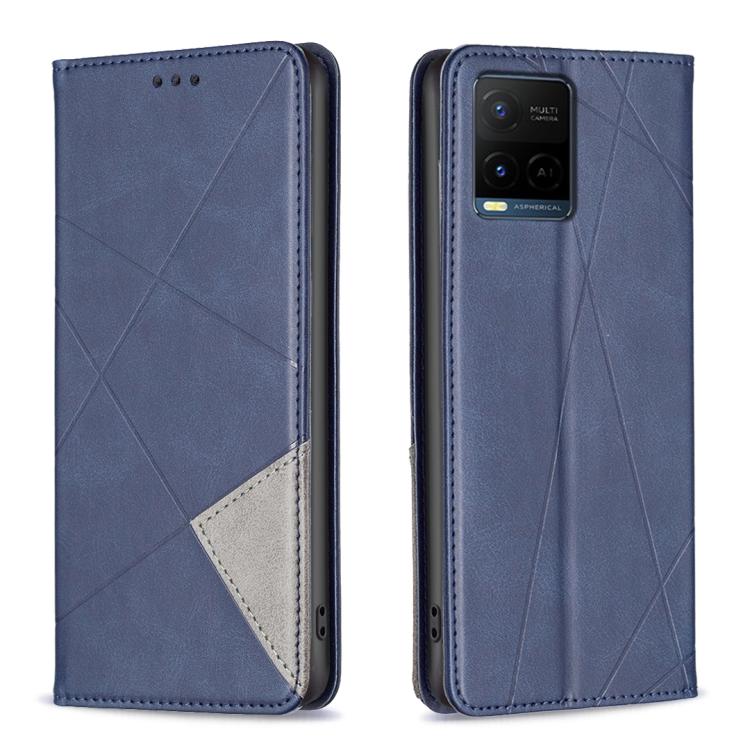 Rhombus Texture Magnetic Leather Phone Case, For vivo Y21 5G 2026 / Y05 4G, For vivo Y31 5G 2025, For vivo Y400 5G Global, For vivo Y78 5G, For vivo Y27 4G