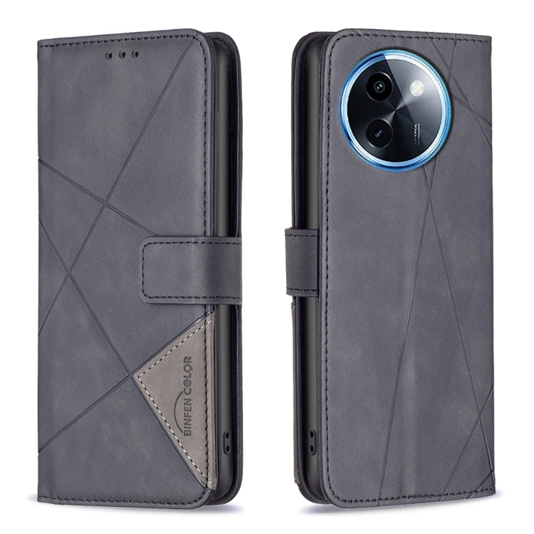 Magnetic Buckle Rhombus Texture Leather Phone Case, For vivo Y21 5G 2026 / Y05 4G, For vivo Y31 5G 2025, For vivo Y400 5G Global, For vivo Y39 5G, For vivo Y29S 5G Global / Y04 5G Global, For vivo Y29 4G, For vivo Y28 4G, For vivo Y200i 5G / Y38 5G