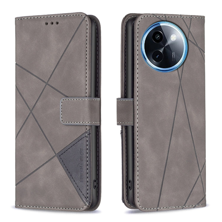 Magnetic Buckle Rhombus Texture Leather Phone Case, For vivo Y21 5G 2026 / Y05 4G, For vivo Y31 5G 2025, For vivo Y400 5G Global, For vivo Y39 5G, For vivo Y29S 5G Global / Y04 5G Global, For vivo Y29 4G, For vivo Y28 4G, For vivo Y200i 5G / Y38 5G