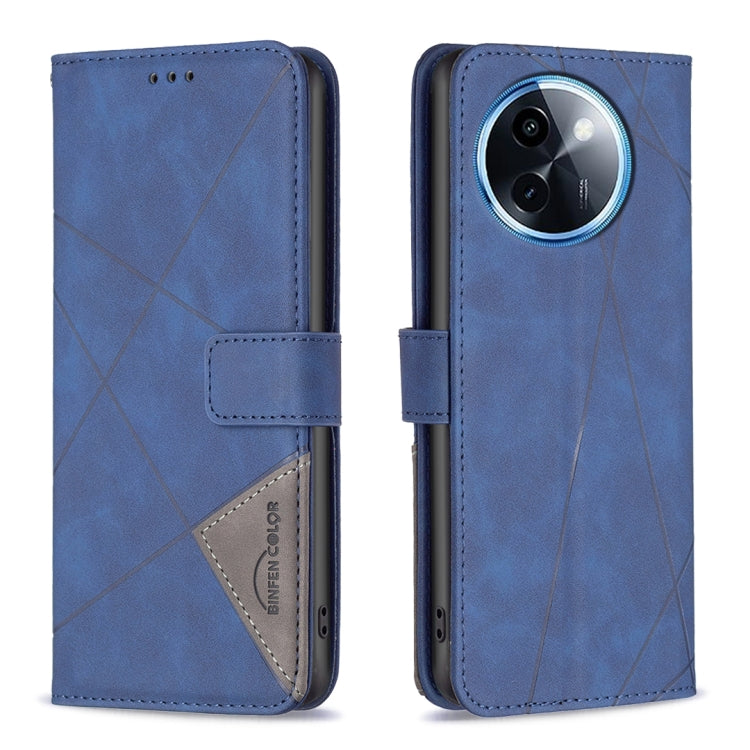 Magnetic Buckle Rhombus Texture Leather Phone Case, For vivo Y21 5G 2026 / Y05 4G, For vivo Y31 5G 2025, For vivo Y400 5G Global, For vivo Y39 5G, For vivo Y29S 5G Global / Y04 5G Global, For vivo Y29 4G, For vivo Y28 4G, For vivo Y200i 5G / Y38 5G