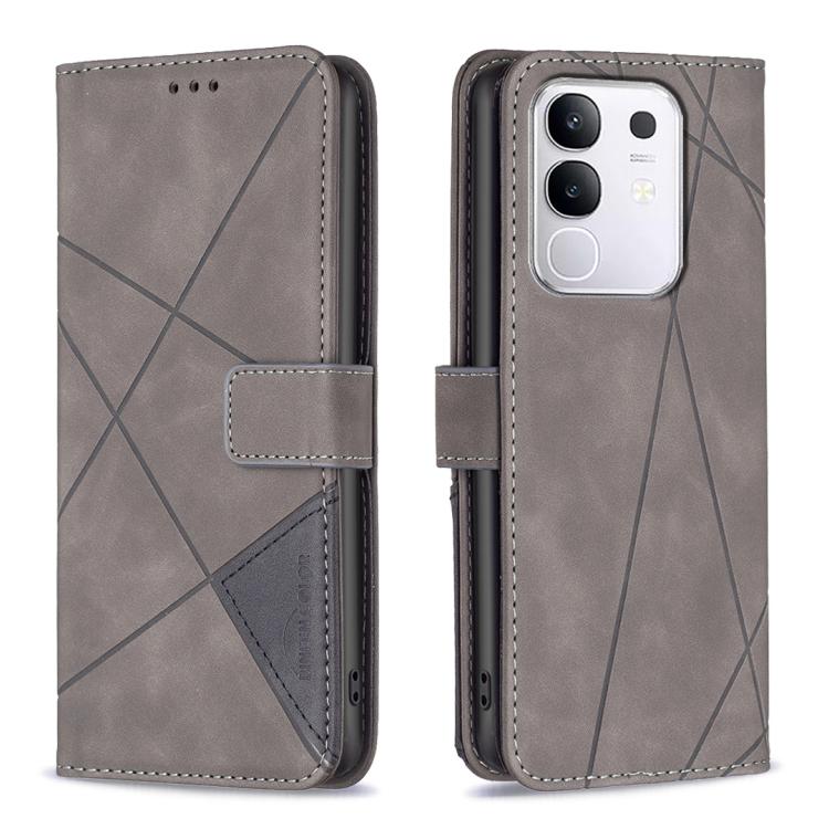 Magnetic Buckle Rhombus Texture Leather Phone Case, For vivo Y21 5G 2026 / Y05 4G, For vivo Y31 5G 2025, For vivo Y400 5G Global, For vivo Y39 5G, For vivo Y29S 5G Global / Y04 5G Global, For vivo Y29 4G, For vivo Y28 4G, For vivo Y200i 5G / Y38 5G