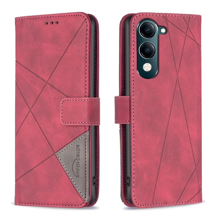 Magnetic Buckle Rhombus Texture Leather Phone Case, For vivo Y21 5G 2026 / Y05 4G, For vivo Y31 5G 2025, For vivo Y400 5G Global, For vivo Y39 5G, For vivo Y29S 5G Global / Y04 5G Global, For vivo Y29 4G, For vivo Y28 4G, For vivo Y200i 5G / Y38 5G