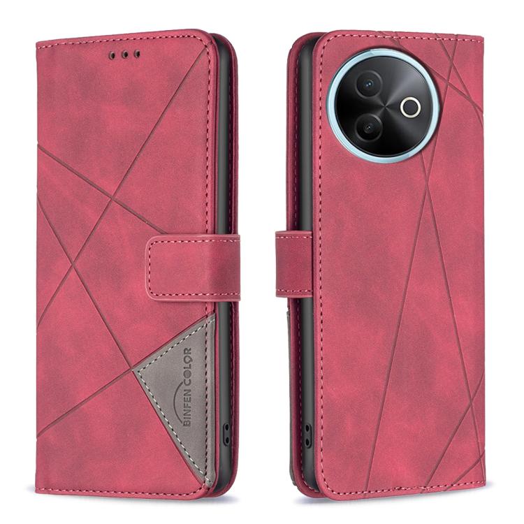 Magnetic Buckle Rhombus Texture Leather Phone Case, For vivo Y21 5G 2026 / Y05 4G, For vivo Y31 5G 2025, For vivo Y400 5G Global, For vivo Y39 5G, For vivo Y29S 5G Global / Y04 5G Global, For vivo Y29 4G, For vivo Y28 4G, For vivo Y200i 5G / Y38 5G