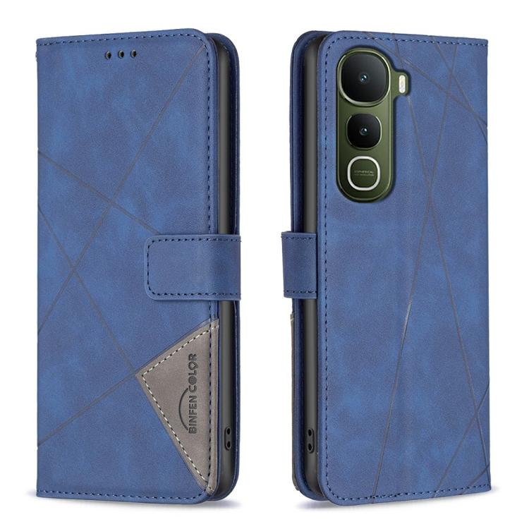 Magnetic Buckle Rhombus Texture Leather Phone Case, For vivo Y21 5G 2026 / Y05 4G, For vivo Y31 5G 2025, For vivo Y400 5G Global, For vivo Y39 5G, For vivo Y29S 5G Global / Y04 5G Global, For vivo Y29 4G, For vivo Y28 4G, For vivo Y200i 5G / Y38 5G
