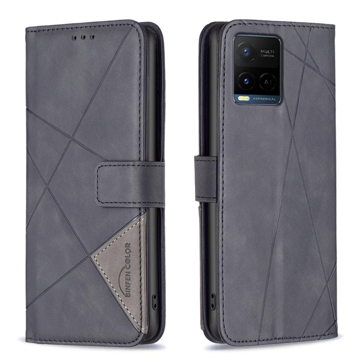 Magnetic Buckle Rhombus Texture Leather Phone Case, For vivo Y21 5G 2026 / Y05 4G, For vivo Y31 5G 2025, For vivo Y400 5G Global, For vivo Y39 5G, For vivo Y29S 5G Global / Y04 5G Global, For vivo Y29 4G, For vivo Y28 4G, For vivo Y200i 5G / Y38 5G