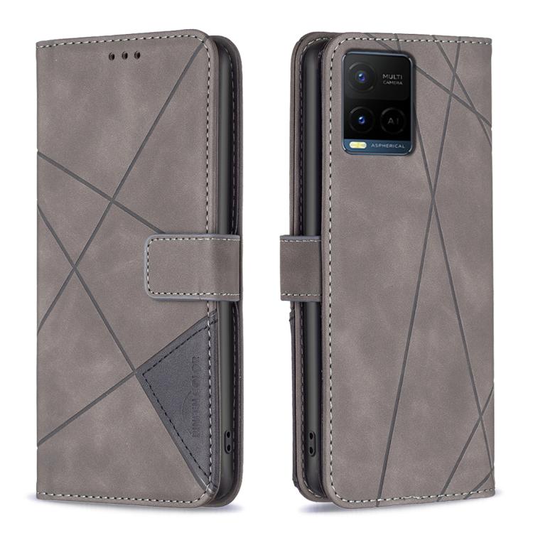 Magnetic Buckle Rhombus Texture Leather Phone Case, For vivo Y21 5G 2026 / Y05 4G, For vivo Y31 5G 2025, For vivo Y400 5G Global, For vivo Y39 5G, For vivo Y29S 5G Global / Y04 5G Global, For vivo Y29 4G, For vivo Y28 4G, For vivo Y200i 5G / Y38 5G
