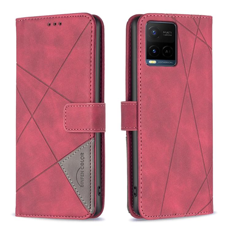 Magnetic Buckle Rhombus Texture Leather Phone Case, For vivo Y21 5G 2026 / Y05 4G, For vivo Y31 5G 2025, For vivo Y400 5G Global, For vivo Y39 5G, For vivo Y29S 5G Global / Y04 5G Global, For vivo Y29 4G, For vivo Y28 4G, For vivo Y200i 5G / Y38 5G