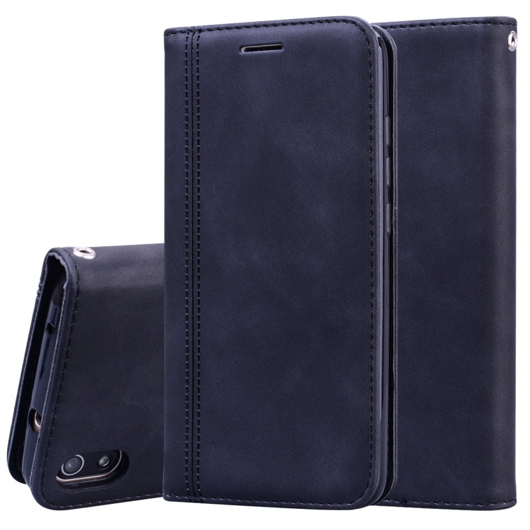 Frosted Business Magnetic Horizontal Flip PU Leather Case with Holder & Card Slot & Lanyard, For Xiaomi Redmi K20, For Xiaomi Redmi 6A, For Xiaomi Redmi 7, For Xiaomi Redmi 7A, For Xiaomi Redmi 8, For Xiaomi Redmi 8A, For Xiaomi Redmi Note 7           ...