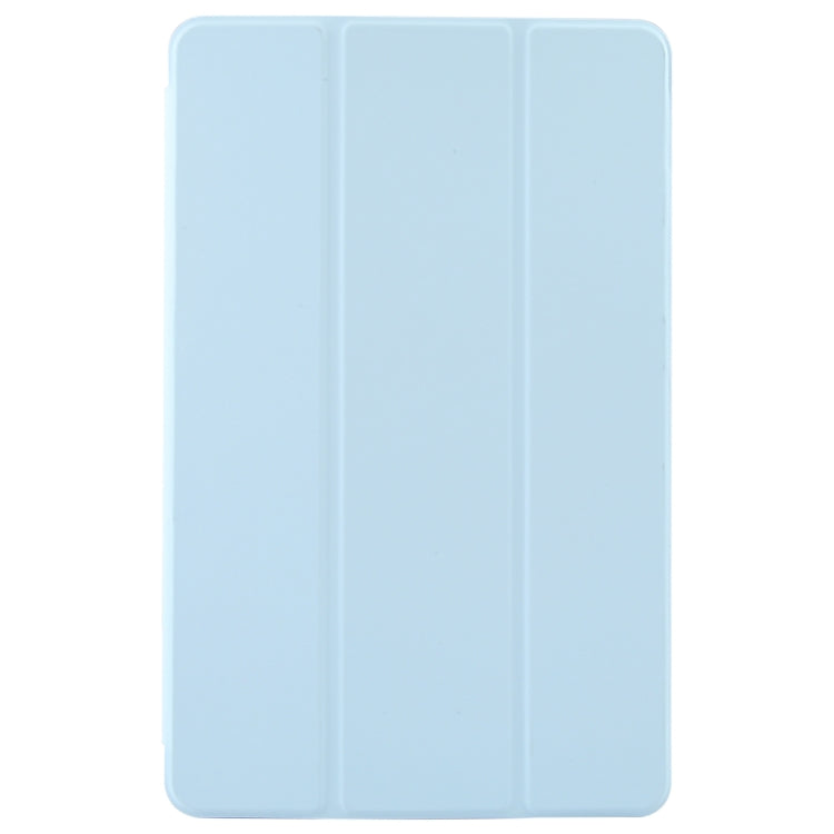 Solid Color 3-folding Leather Tablet Case, For Honor Pad X9 / X8 Pro