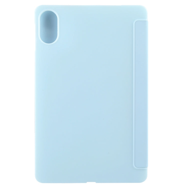 Solid Color 3-folding Leather Tablet Case, For Honor Pad X9 / X8 Pro