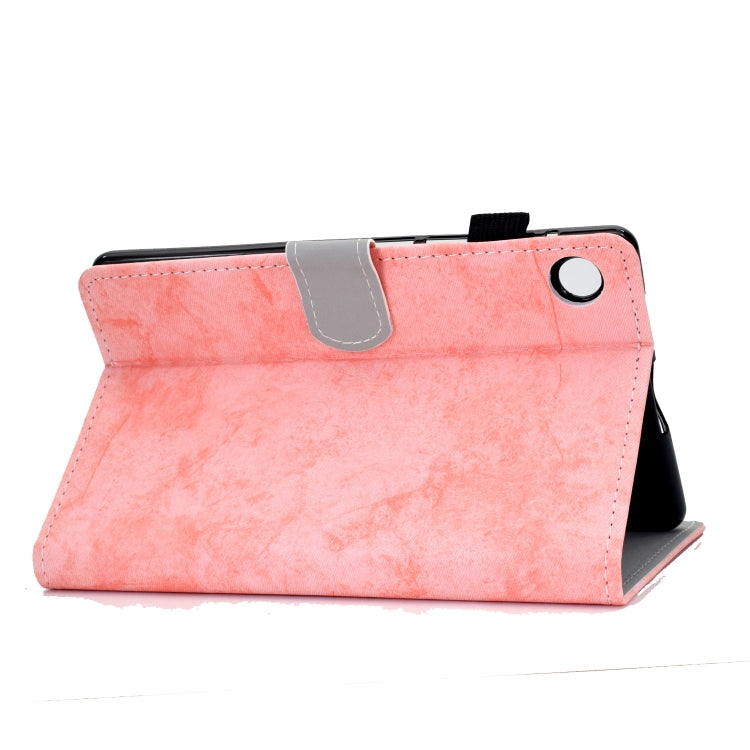 For Huawei MatePad T8 Marble Style Cloth Texture Tablet PC Protective Leather Case with Bracket & Card Slot & Pen Slot & Anti Skid Strip, For Huawei MatePad T8